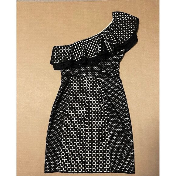 J. Crew One Shoulder Eyelet Dress, NWT, size 00, style G6629 - Picture 13 of 16